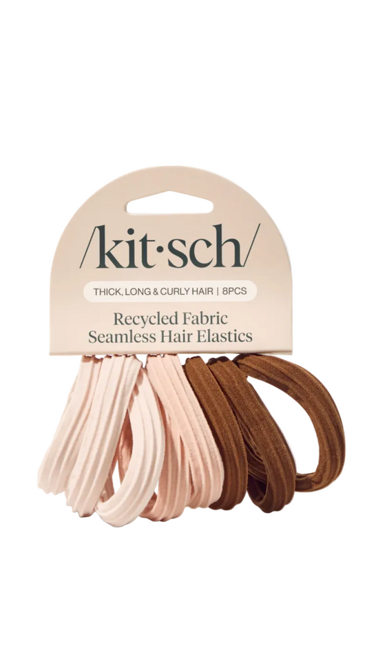 Kitsch Recycled Seamless Hair Elastics 8pc Set