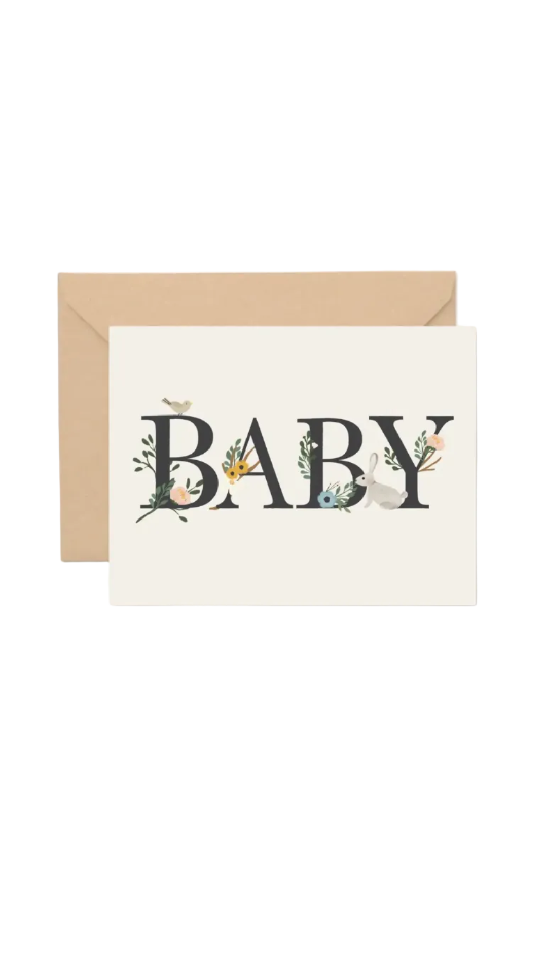 Ginger P. Designs Baby Floral Card