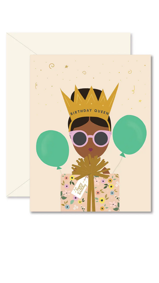 Ginger P. Birthday Queen Floral Card