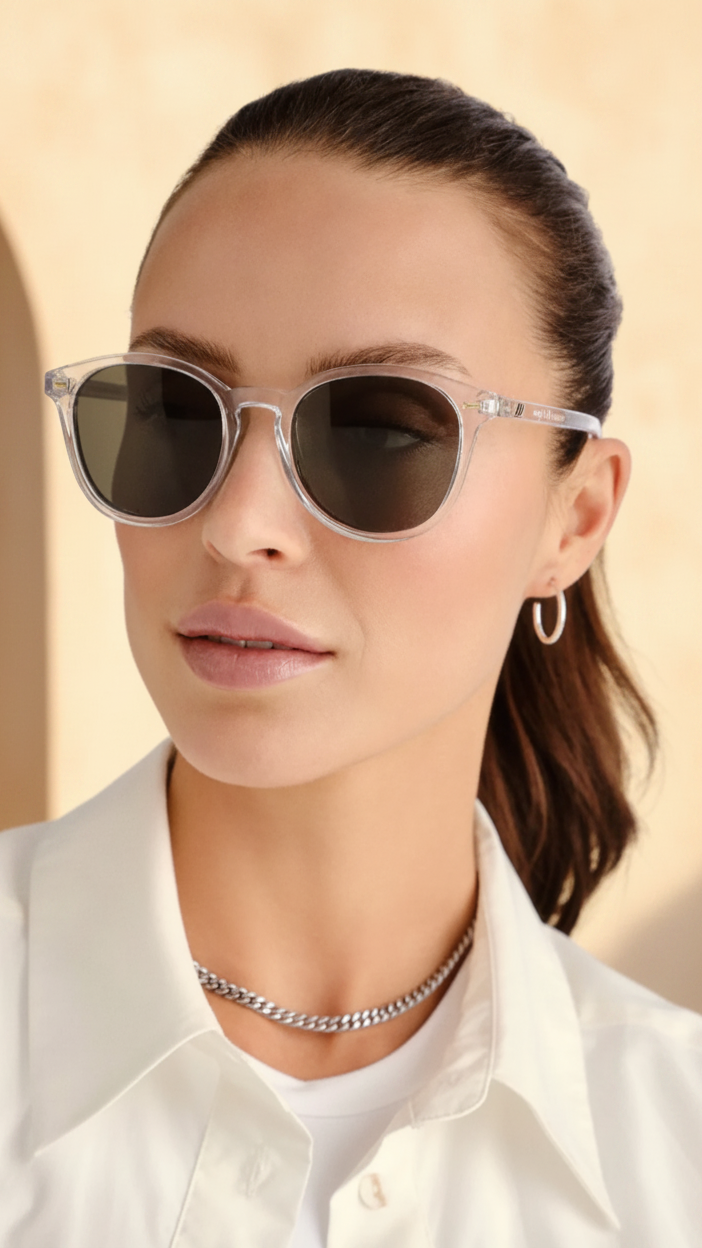Le Specs Bandwagon Sunglasses - Clear