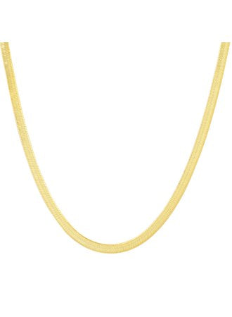 Tai Medium Width Herringbone Necklace