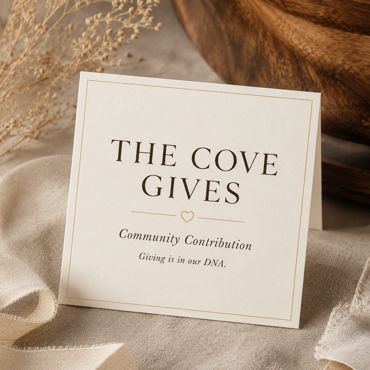 The Cove Gives: Community Contribution