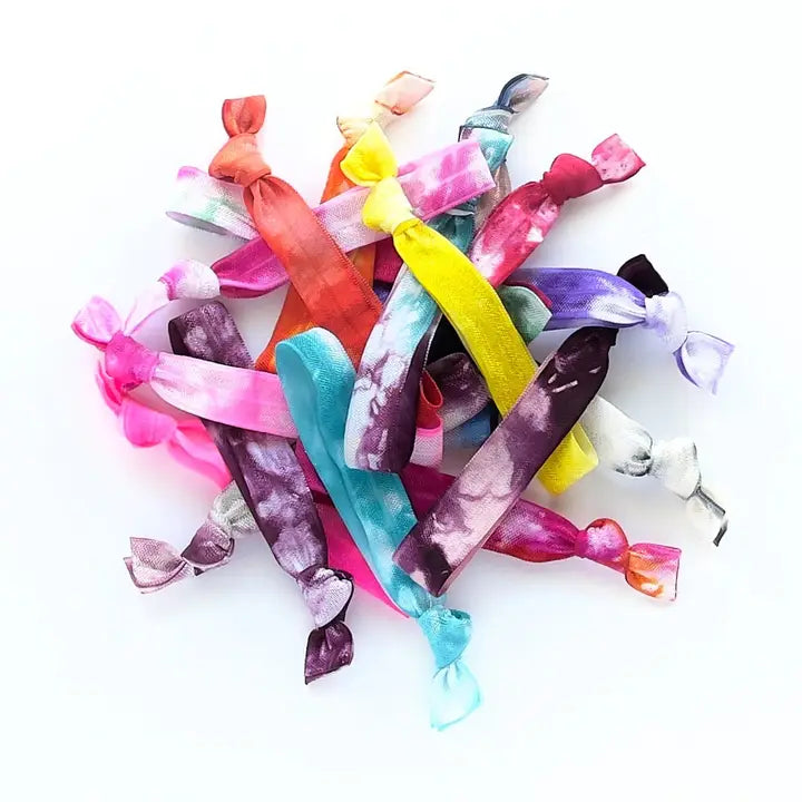 Three Girls Tie Dye Hair Ties