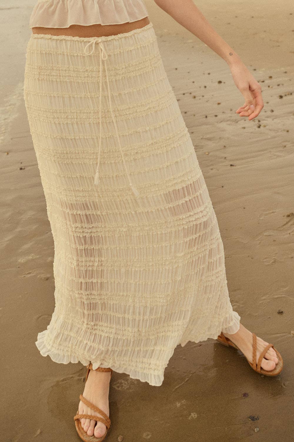 Ruffled Maxi Skirt