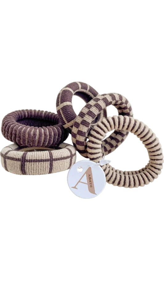 Adorro Seamless Hair Tie - Set of 5