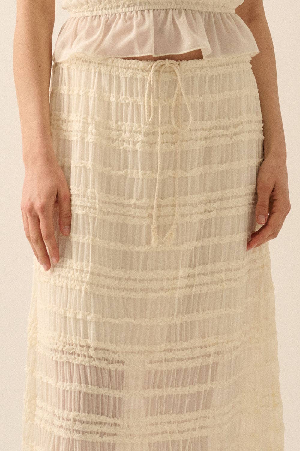 Ruffled Maxi Skirt