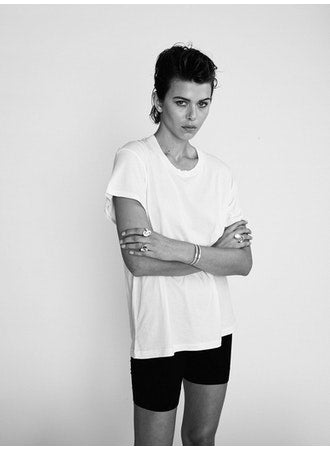 Eterne Short Sleeve Ivory Boyfriend Tee