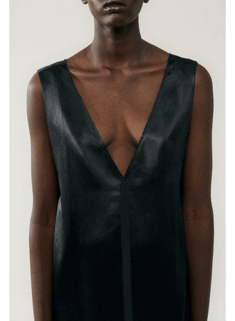 Silk Laundry Mini Raw Edge Shift Dress