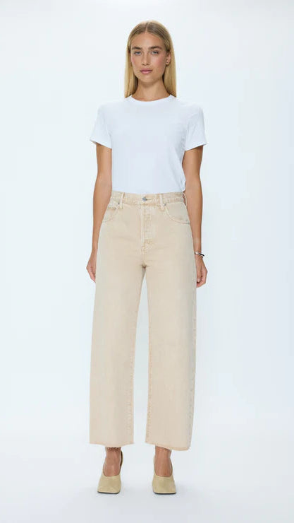 Pistola Tate High Rise Crop - Dune