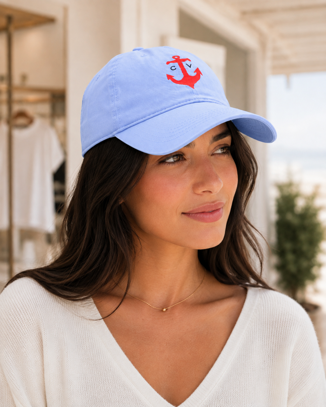 Clare V. Anchor Baseball Hat – alternate product view