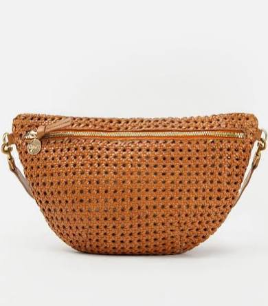 Clare V. Grande Fanny Rattan - Tan