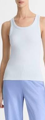 Vince Scoop Neck Tank - Sky Powder Blue