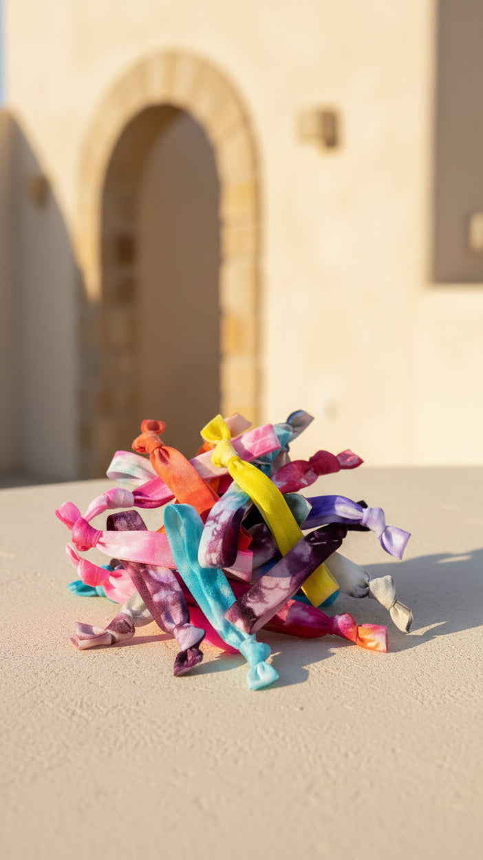 Three Girls Tie Dye Hair Ties