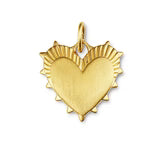 Hart Small Heart of Gold Charm on Gold Lurex Bracelet